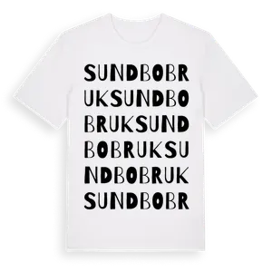 Sundbobruk ordlek t-shirt – ekologisk bomull t-shirt från Pinshirt