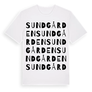 Sundgården ordlek t-shirt – ekologisk bomull t-shirt från Pinshirt