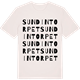 Vintage White t-shirt med Sundintorpet ordlek t-shirt