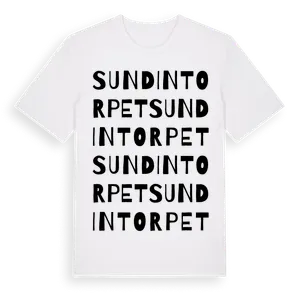 Sundintorpet ordlek t-shirt – ekologisk bomull t-shirt från Pinshirt