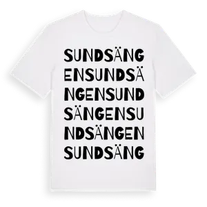Sundsängen ordlek t-shirt – ekologisk bomull t-shirt från Pinshirt