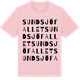 Pink Cotton t-shirt med Sundsjöfallet ordlek t-shirt