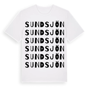 Sundsjön ordlek t-shirt – ekologisk bomull t-shirt från Pinshirt