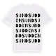 White t-shirt med Sundsudden ordlek t-shirt