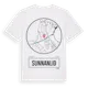White t-shirt med Sunnanlid t-shirt