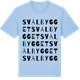 Blue Soul t-shirt med Svalbygget ordlek t-shirt