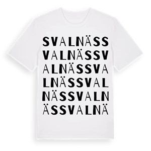 Svalnäs ordlek t-shirt – ekologisk bomull t-shirt från Pinshirt