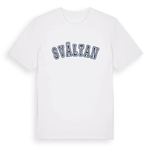 Svältan college t-shirt – ekologisk bomull t-shirt från Pinshirt