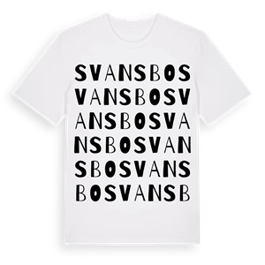 Svansbo ordlek t-shirt – ekologisk bomull t-shirt från Pinshirt