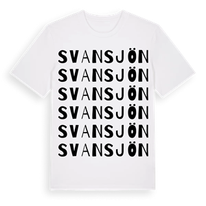 Svansjön ordlek t-shirt – ekologisk bomull t-shirt från Pinshirt