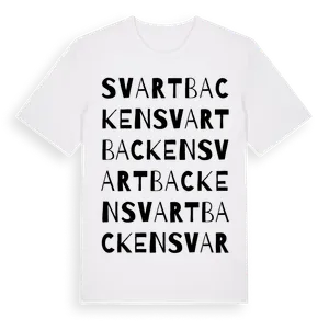 Svartbacken ordlek t-shirt – ekologisk bomull t-shirt från Pinshirt
