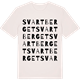 Vintage White t-shirt med Svartberget ordlek t-shirt