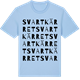 Blue Soul t-shirt med Svartkärret ordlek t-shirt