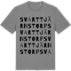 Mid Heather Gray t-shirt med Svarttjärnstorp ordlek t-shirt