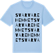 Blue Soul t-shirt med Svarvarehemmet ordlek t-shirt