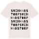 Vintage White t-shirt med Svenmanstorp ordlek t-shirt