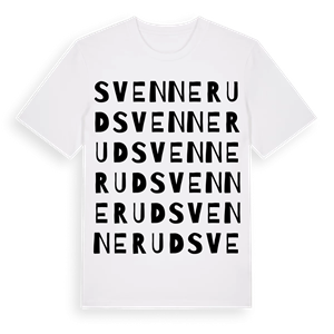 Svennerud ordlek t-shirt – ekologisk bomull t-shirt från Pinshirt