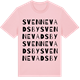 Pink Cotton t-shirt med Svennevads by ordlek t-shirt