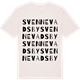 Vintage White t-shirt med Svennevads by ordlek t-shirt