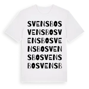 Svensbo ordlek t-shirt – ekologisk bomull t-shirt från Pinshirt