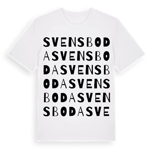 Svensboda ordlek t-shirt – ekologisk bomull t-shirt från Pinshirt