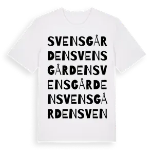 Svensgården ordlek t-shirt – ekologisk bomull t-shirt från Pinshirt