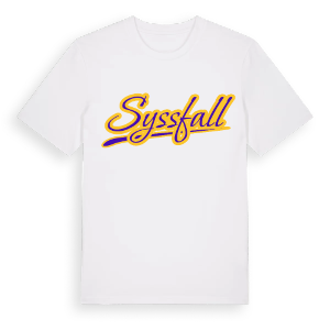 Syssfall baseball t-shirt – ekologisk bomull t-shirt från Pinshirt