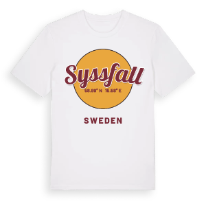 Syssfall cirkel t-shirt – ekologisk bomull t-shirt från Pinshirt