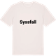 Vintage White t-shirt med Syssfall fetstil t-shirt