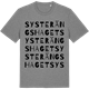 Mid Heather Gray t-shirt med Systerängshaget ordlek t-shirt