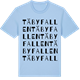 Blue Soul t-shirt med Täbyfallen ordlek t-shirt