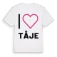 Jag älskar Tåje t-shirt stort tryck