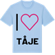Blue Soul t-shirt med Jag älskar Tåje t-shirt stort tryck