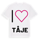 Jag älskar Tåje t-shirt stort tryck