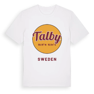 Talby cirkel t-shirt – ekologisk bomull t-shirt från Pinshirt