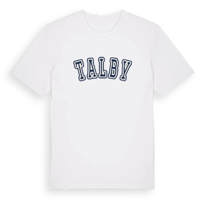 Talby college t-shirt – ekologisk bomull t-shirt från Pinshirt