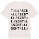 Vintage White t-shirt med Tallåsen ordlek t-shirt