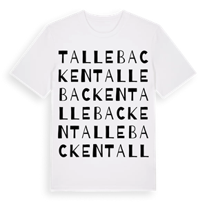Tallebacken ordlek t-shirt – ekologisk bomull t-shirt från Pinshirt