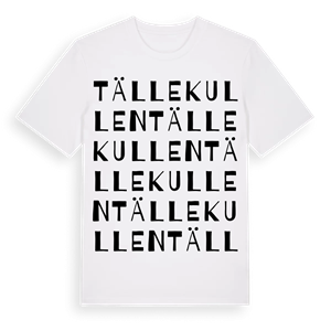 Tällekullen ordlek t-shirt – ekologisk bomull t-shirt från Pinshirt