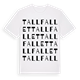 Tallfallet ordlek t-shirt