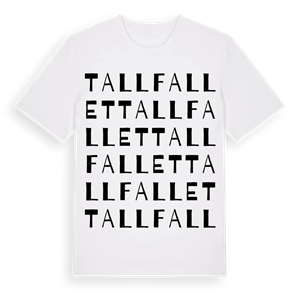 Tallfallet ordlek t-shirt – ekologisk bomull t-shirt från Pinshirt