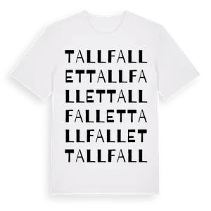 Tallfallet ordlek t-shirt – ekologisk bomull t-shirt från Pinshirt