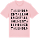 Pink Cotton t-shirt med Tallholmen ordlek t-shirt