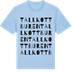 Blue Soul t-shirt med Tallkottburen ordlek t-shirt