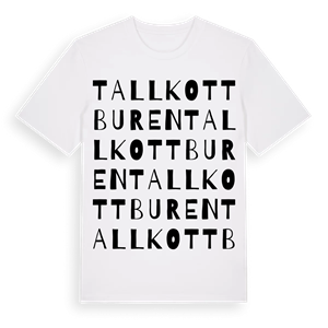 Tallkottburen ordlek t-shirt – ekologisk bomull t-shirt från Pinshirt