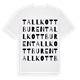 Tallkottburen ordlek t-shirt