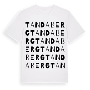 Tandaberg ordlek t-shirt – ekologisk bomull t-shirt från Pinshirt