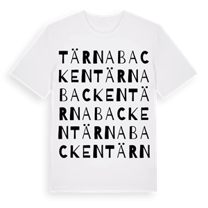 Tärnabacken ordlek t-shirt – ekologisk bomull t-shirt från Pinshirt