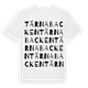 White t-shirt med Tärnabacken ordlek t-shirt