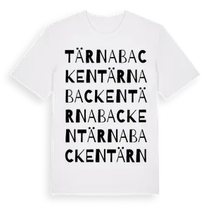 Tärnabacken ordlek t-shirt – ekologisk bomull t-shirt från Pinshirt